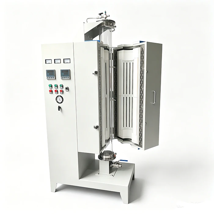 1200C Double Zones Vacuum Veritical Tubular Furnace high quality
